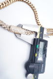 $18000 14K Yellow Gold Cuban chain with Lock 9.7ctw Genuine Natural Diamonds