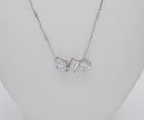 White Gold Orion Constellation Diamond Necklace