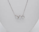 White Gold Orion Constellation Diamond Necklace