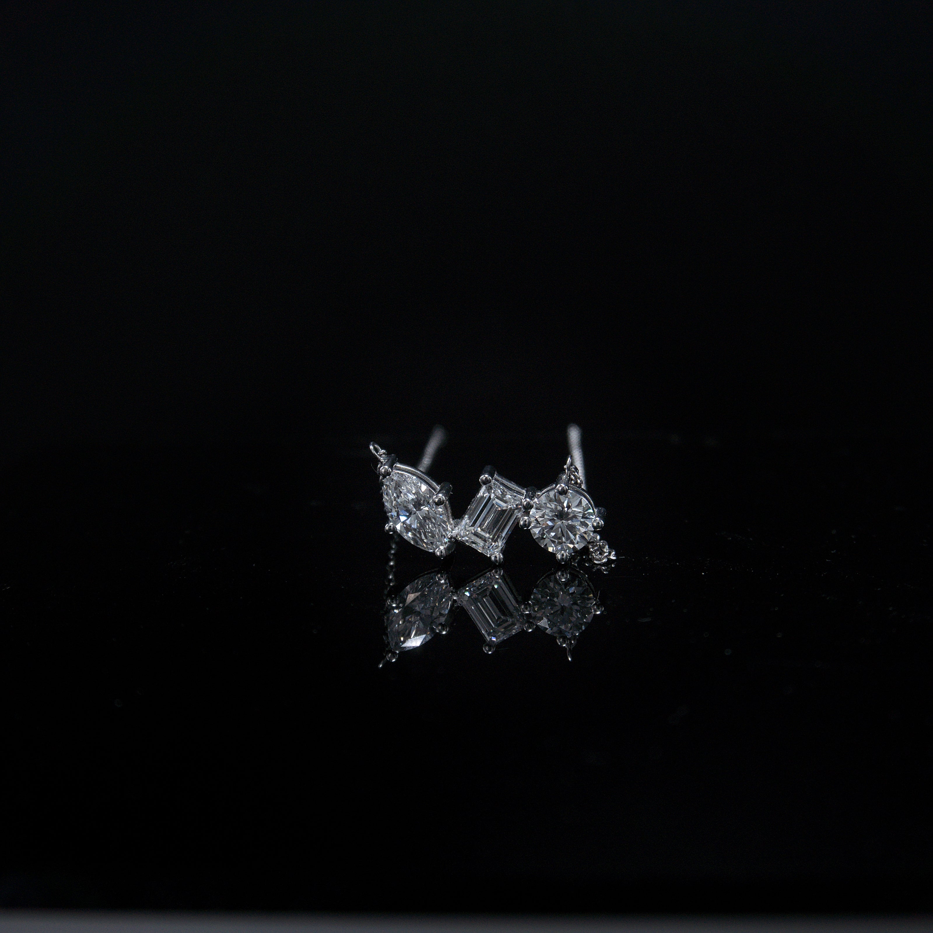 White Gold Orion Constellation Diamond Necklace