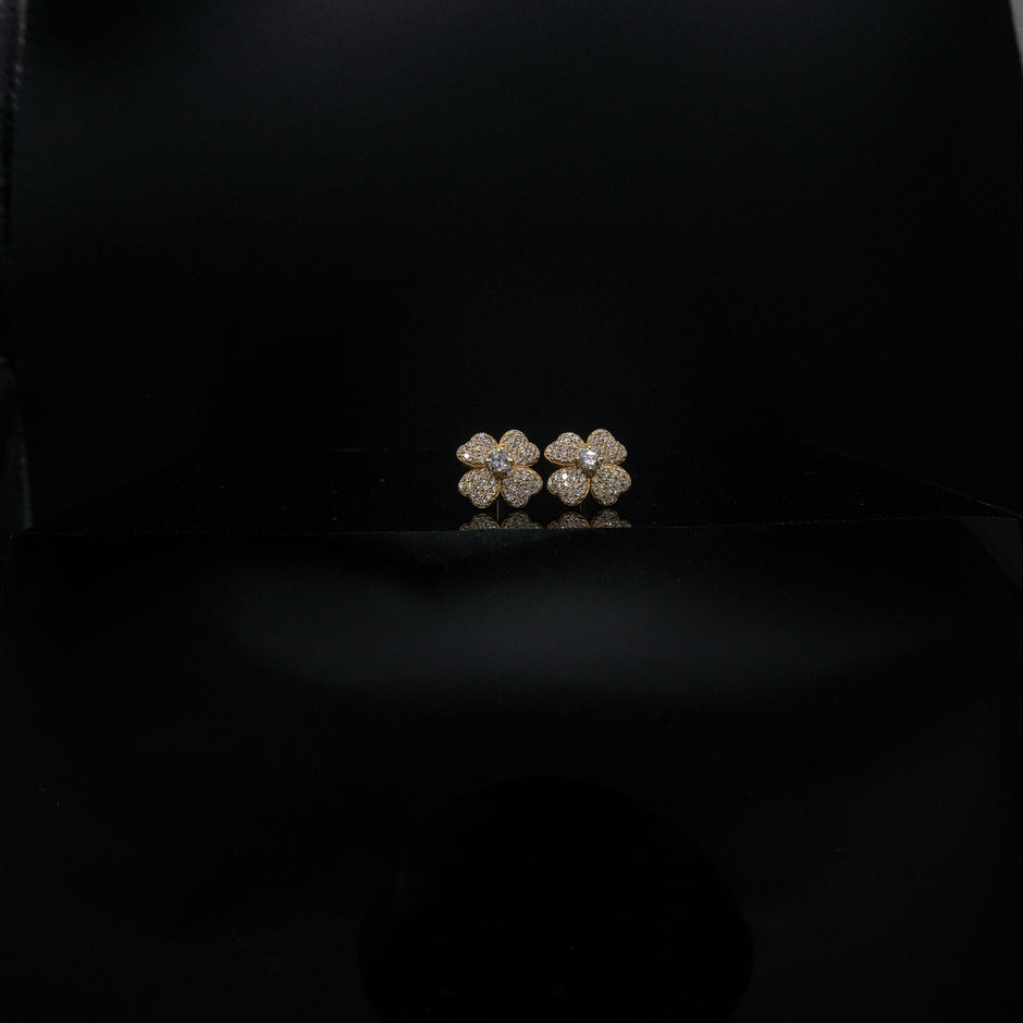 Flower Clover Earrings