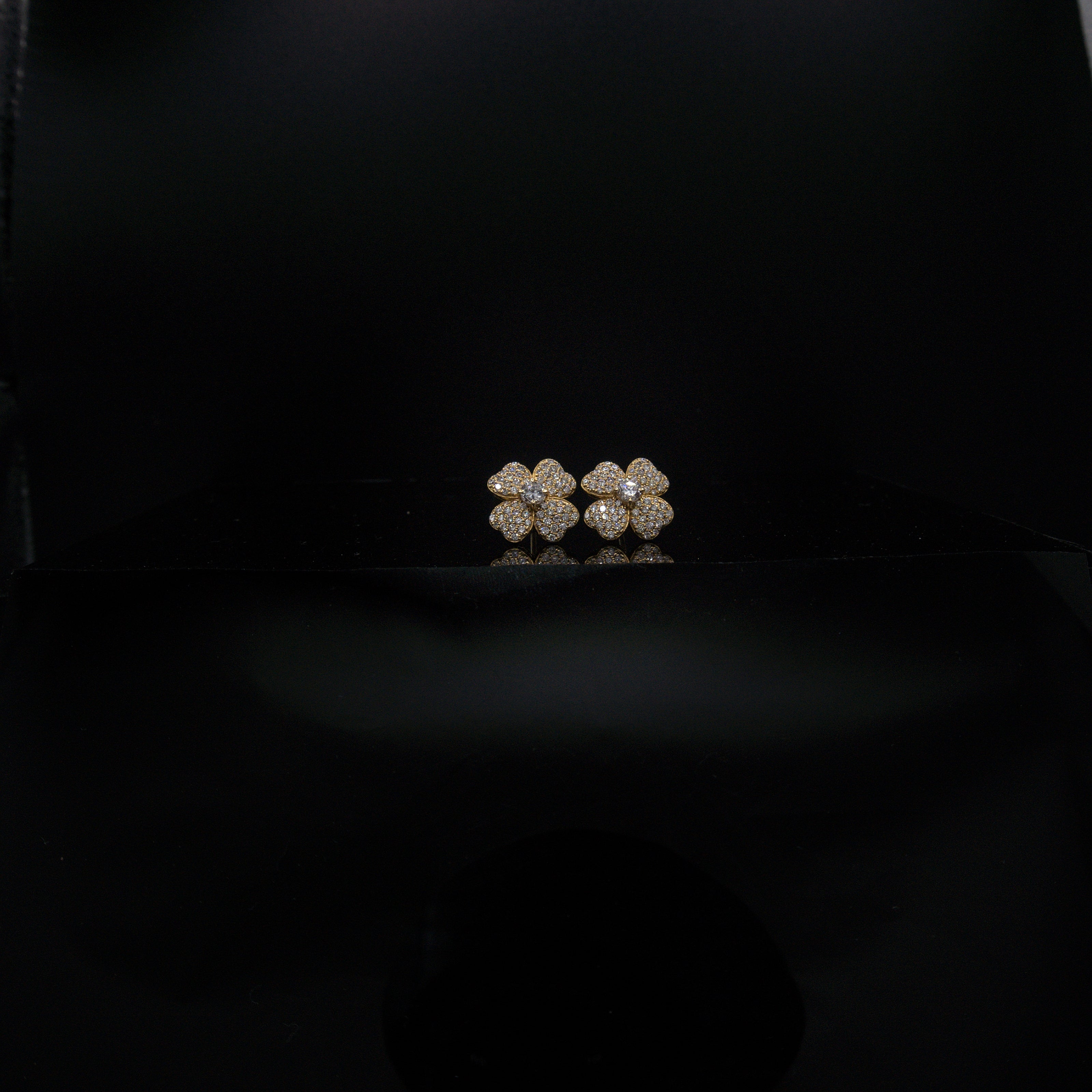 Flower Clover Earrings