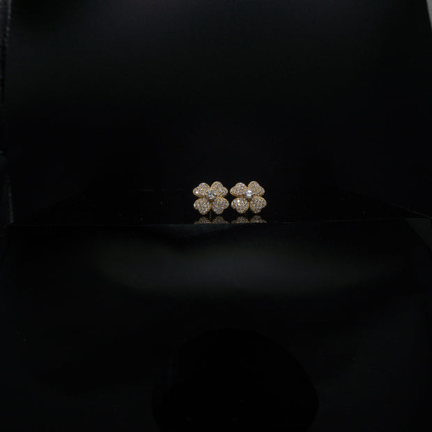 Flower Clover Earrings