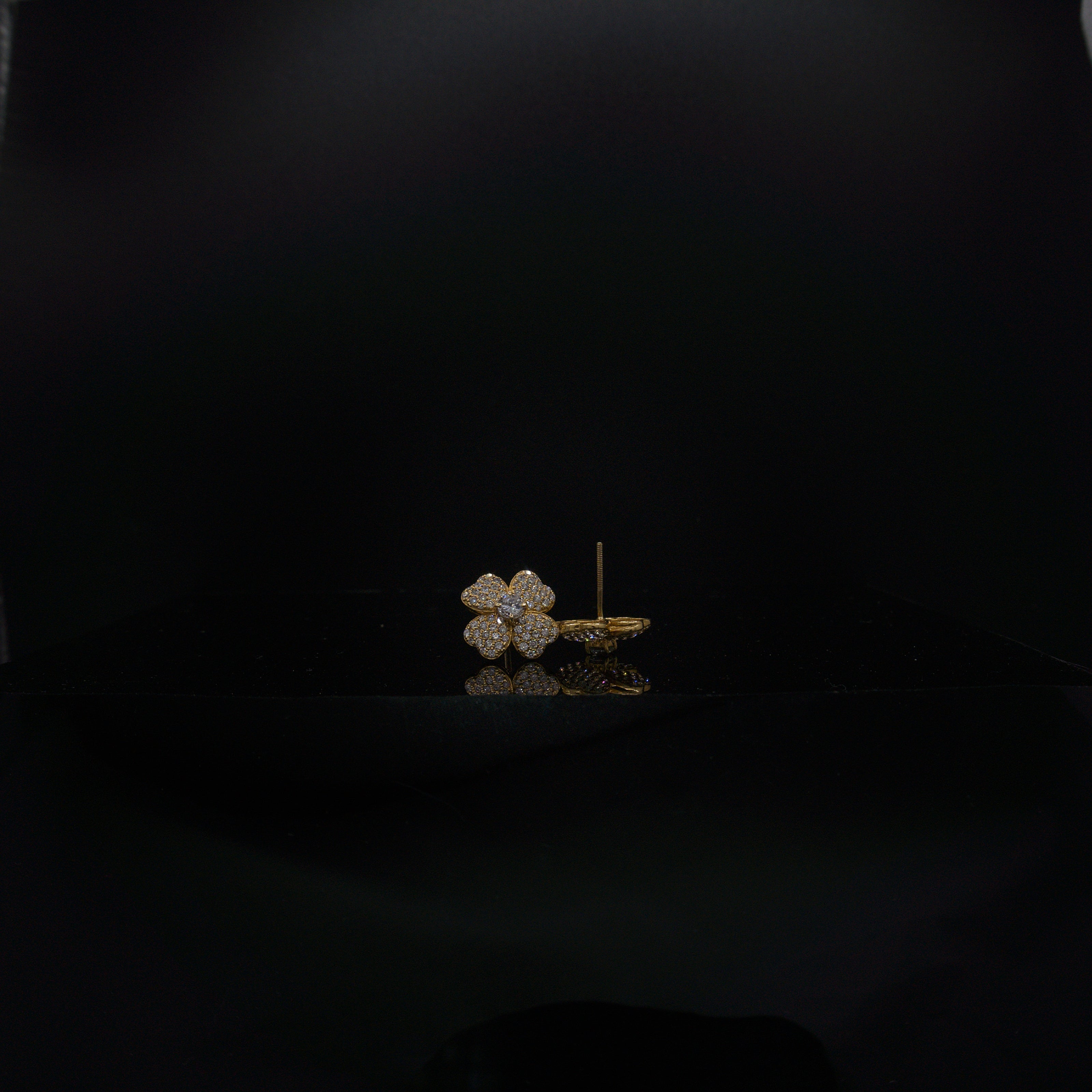 Flower Clover Earrings