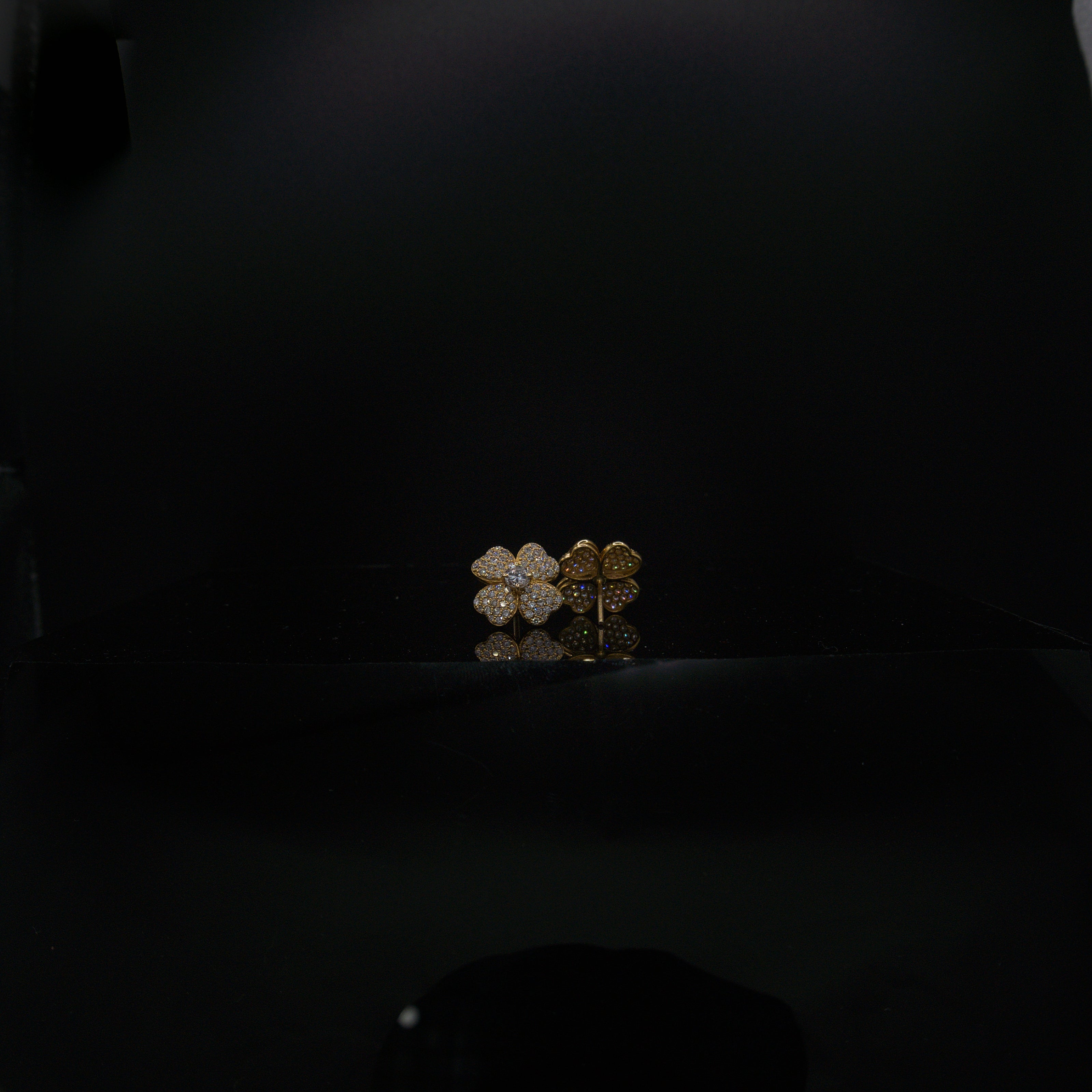 Flower Clover Earrings