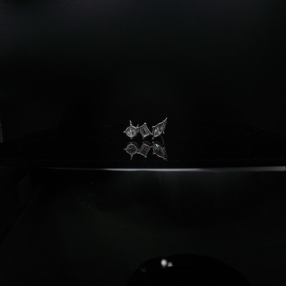 White Gold Orion Constellation Diamond Necklace