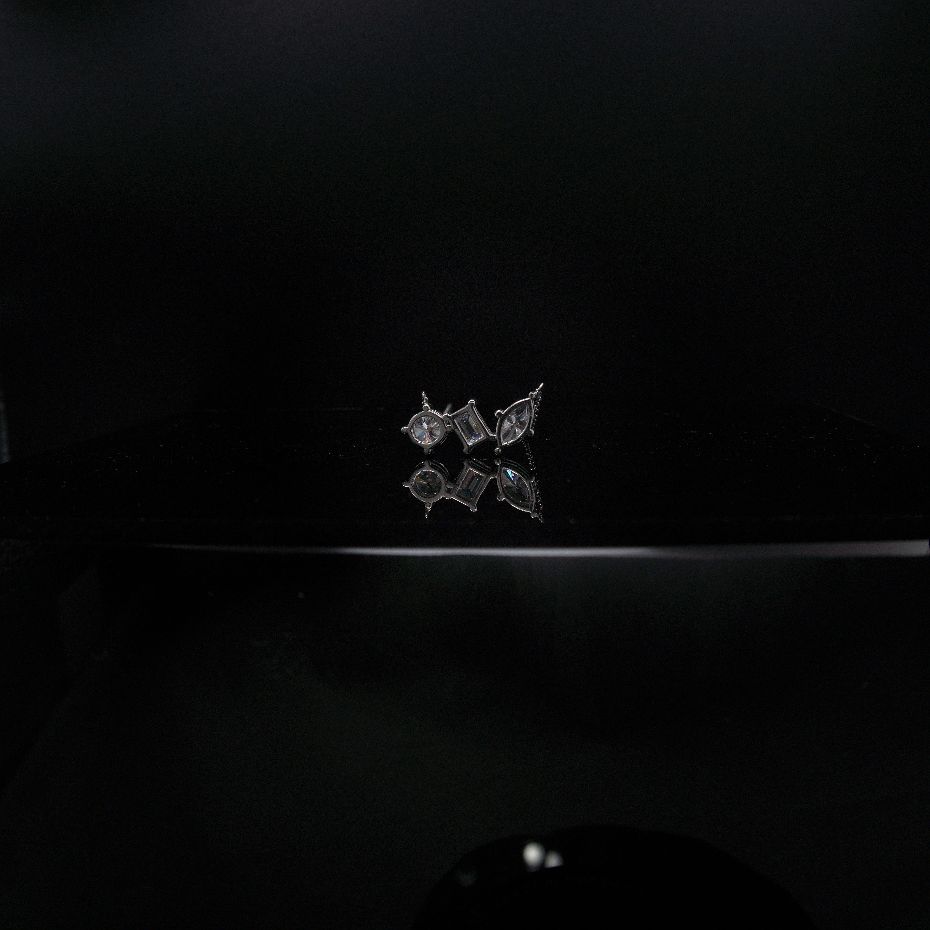 White Gold Orion Constellation Diamond Necklace