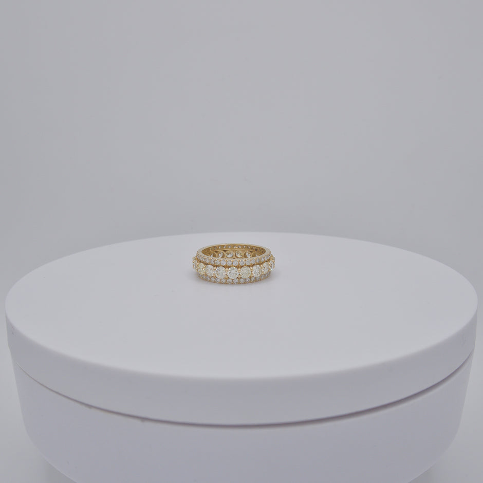 Three Row Eternity Ring
