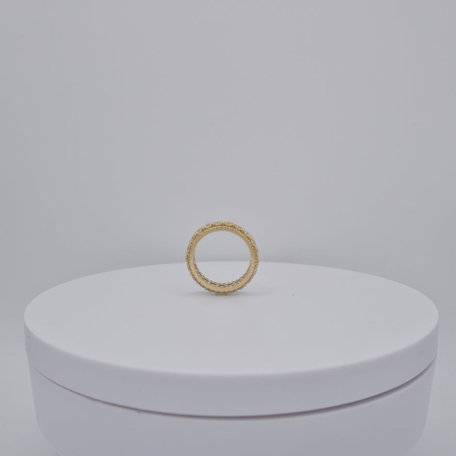 Three Row Eternity Ring