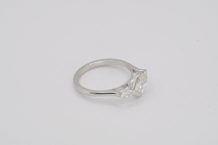 Luxe Cushion Cut Diamond Ring with Marquise Accents