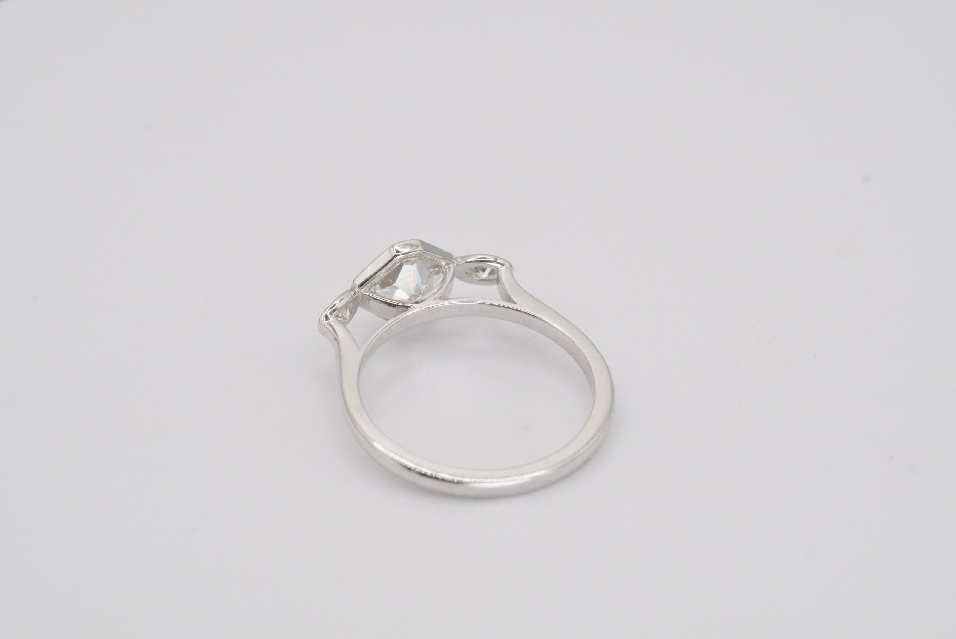 Luxe Cushion Cut Diamond Ring with Marquise Accents