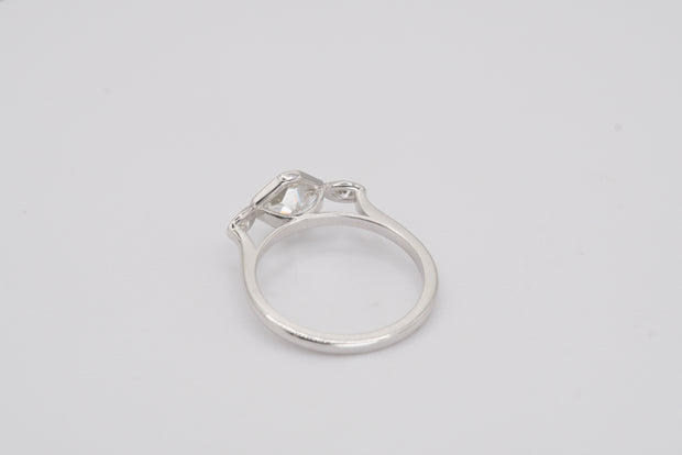 Luxe Cushion Cut Diamond Ring with Marquise Accents