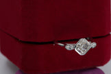 Luxe Cushion Cut Diamond Ring with Marquise Accents