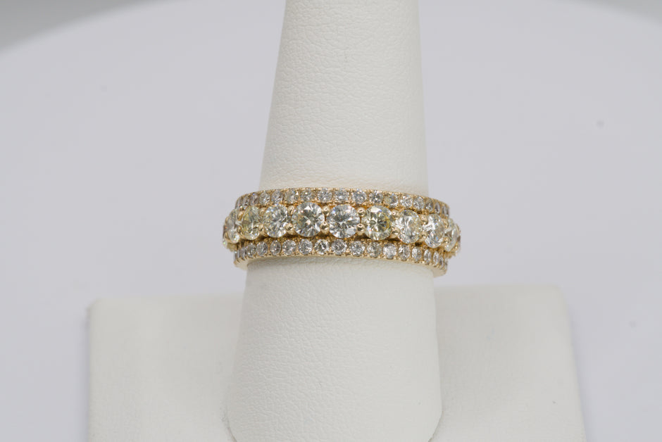 Three Row Eternity Ring
