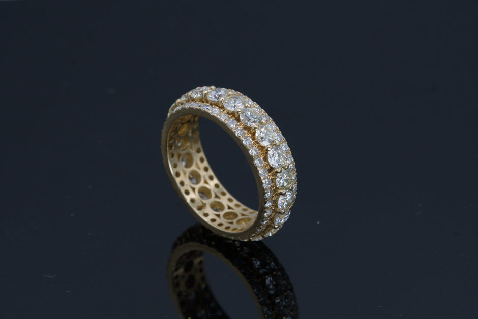 Three Row Eternity Ring