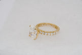 5.1ct Oval Brilliant IGI Certified Lab Diamond Solitaire Ring in 14K Yellow Gold