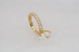 5.1ct Oval Brilliant IGI Certified Lab Diamond Solitaire Ring in 14K Yellow Gold