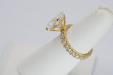 5.1ct Oval Brilliant IGI Certified Lab Diamond Solitaire Ring in 14K Yellow Gold