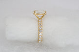 5.1ct Oval Brilliant IGI Certified Lab Diamond Solitaire Ring in 14K Yellow Gold