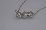 White Gold Orion Constellation Diamond Necklace