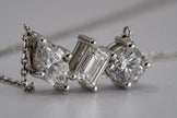 White Gold Orion Constellation Diamond Necklace