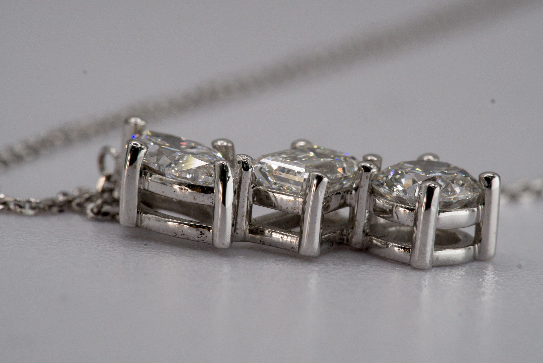 White Gold Orion Constellation Diamond Necklace