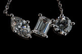 White Gold Orion Constellation Diamond Necklace