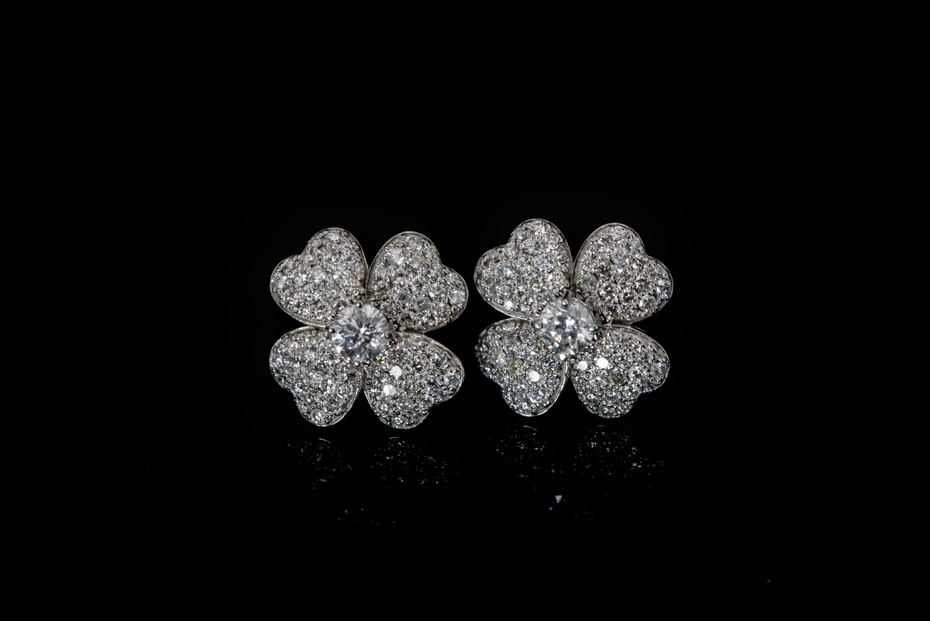 Flower Clover Earrings