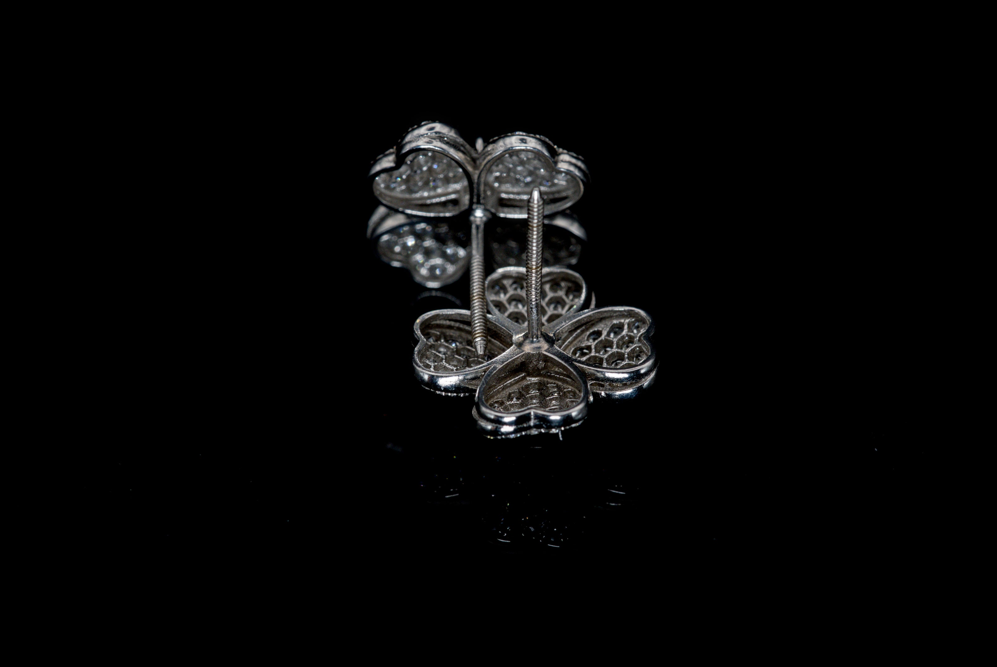 Flower Clover Earrings
