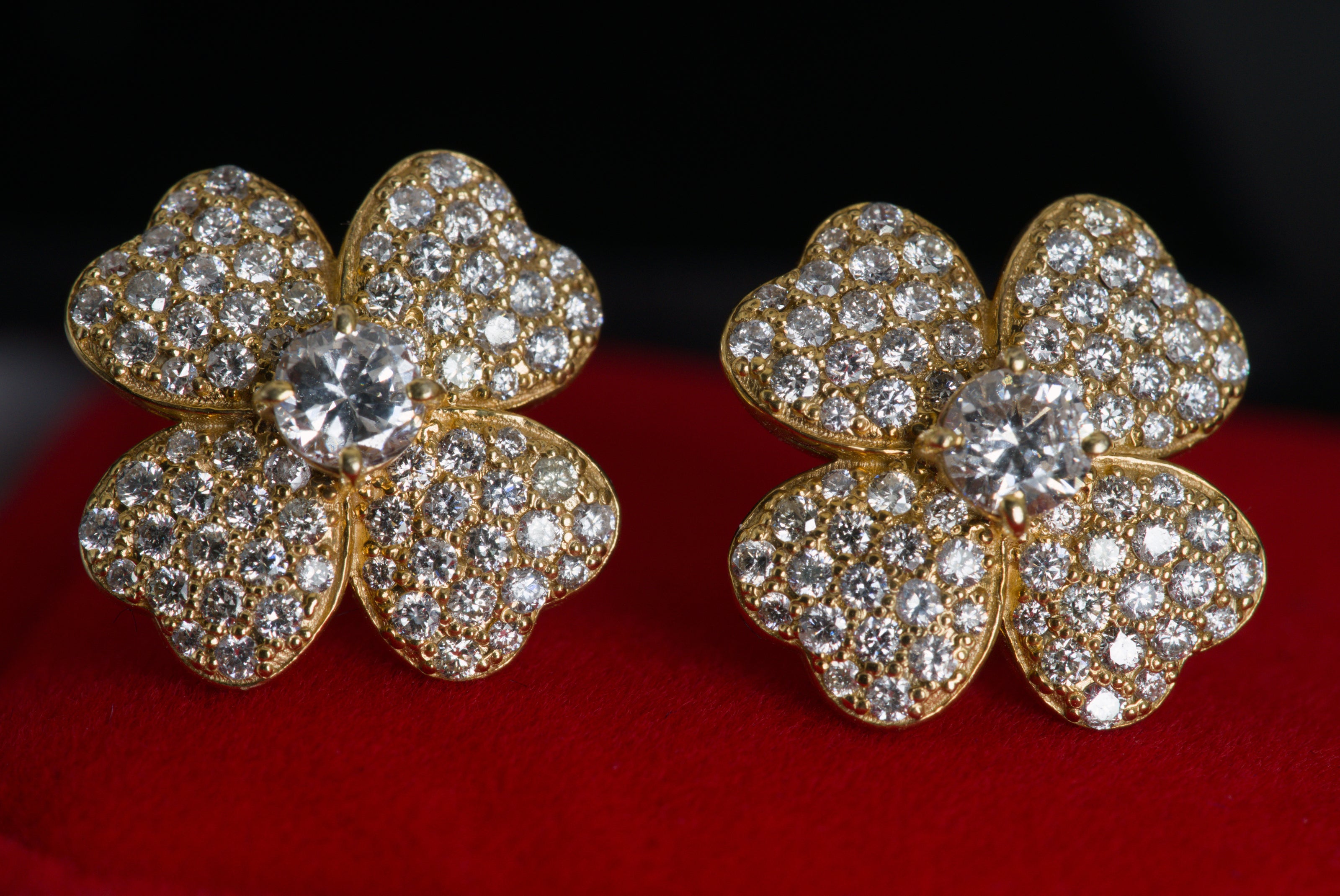 Flower Clover Earrings