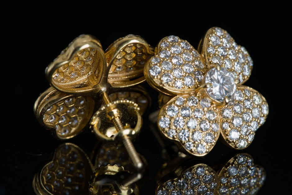 Flower Clover Earrings