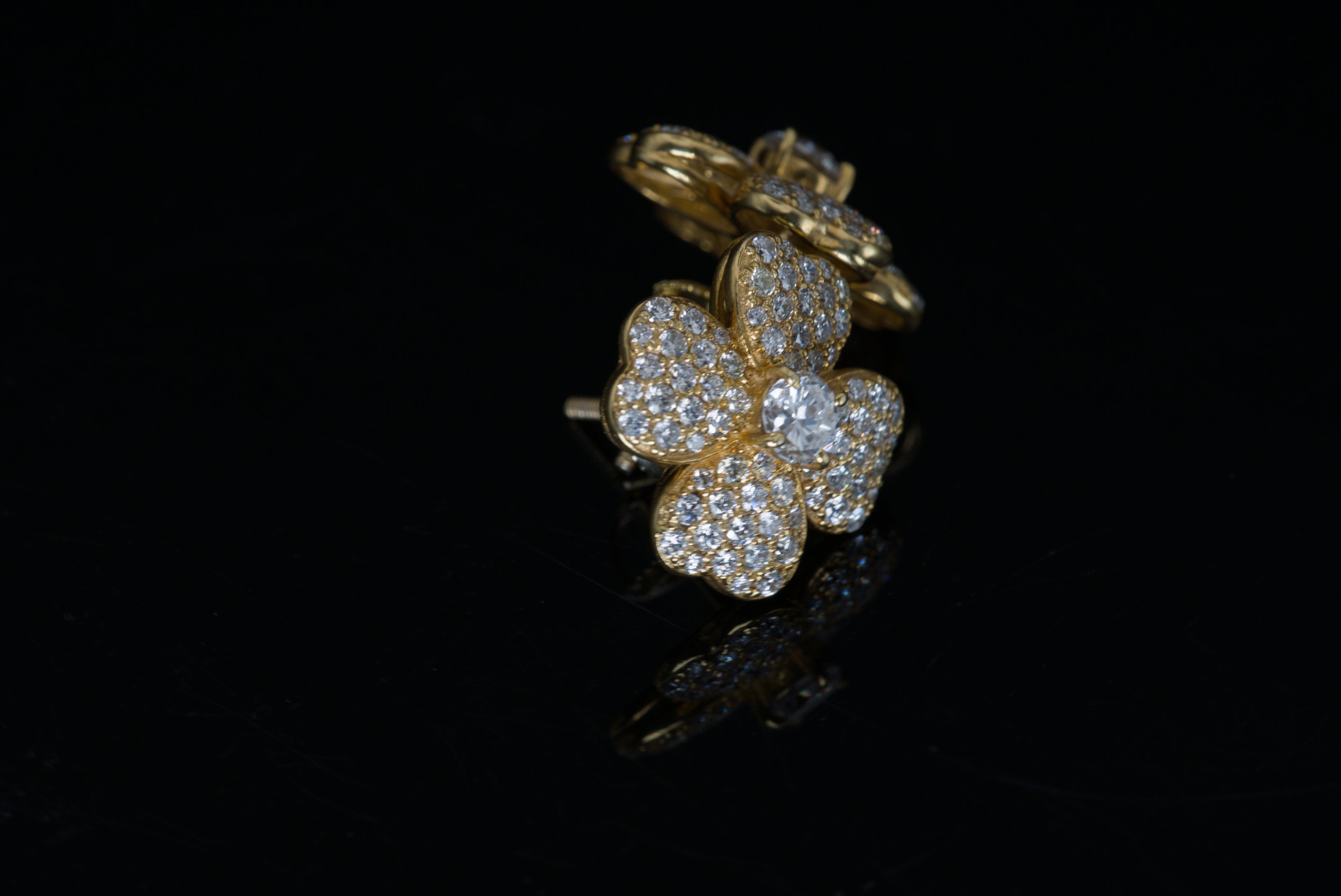 Flower Clover Earrings