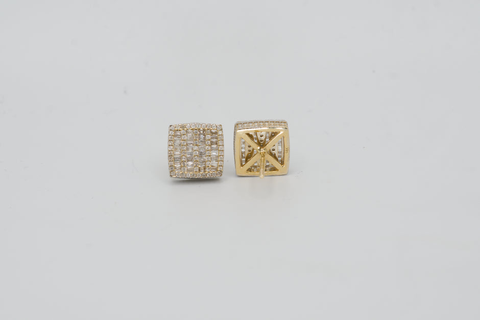 Millgrain Field Earrings