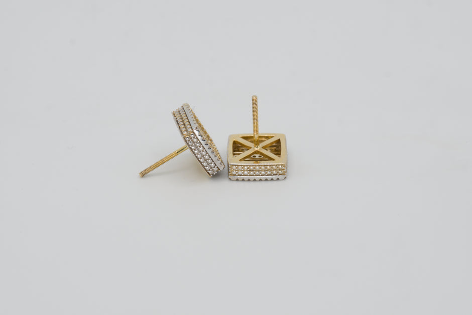 Millgrain Field Earrings