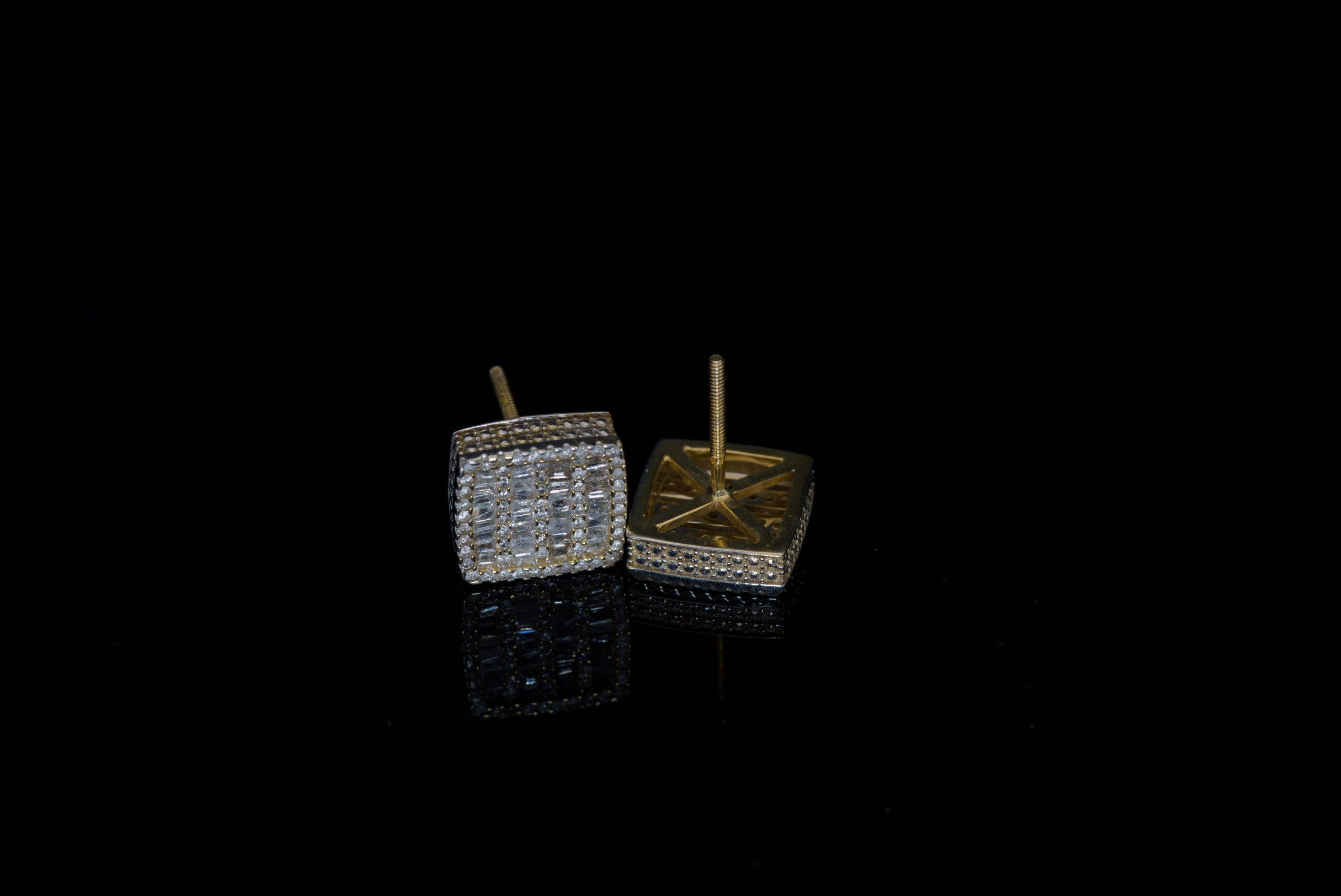 Millgrain Field Earrings