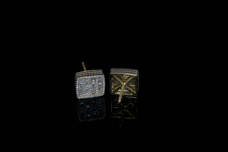 Millgrain Field Earrings