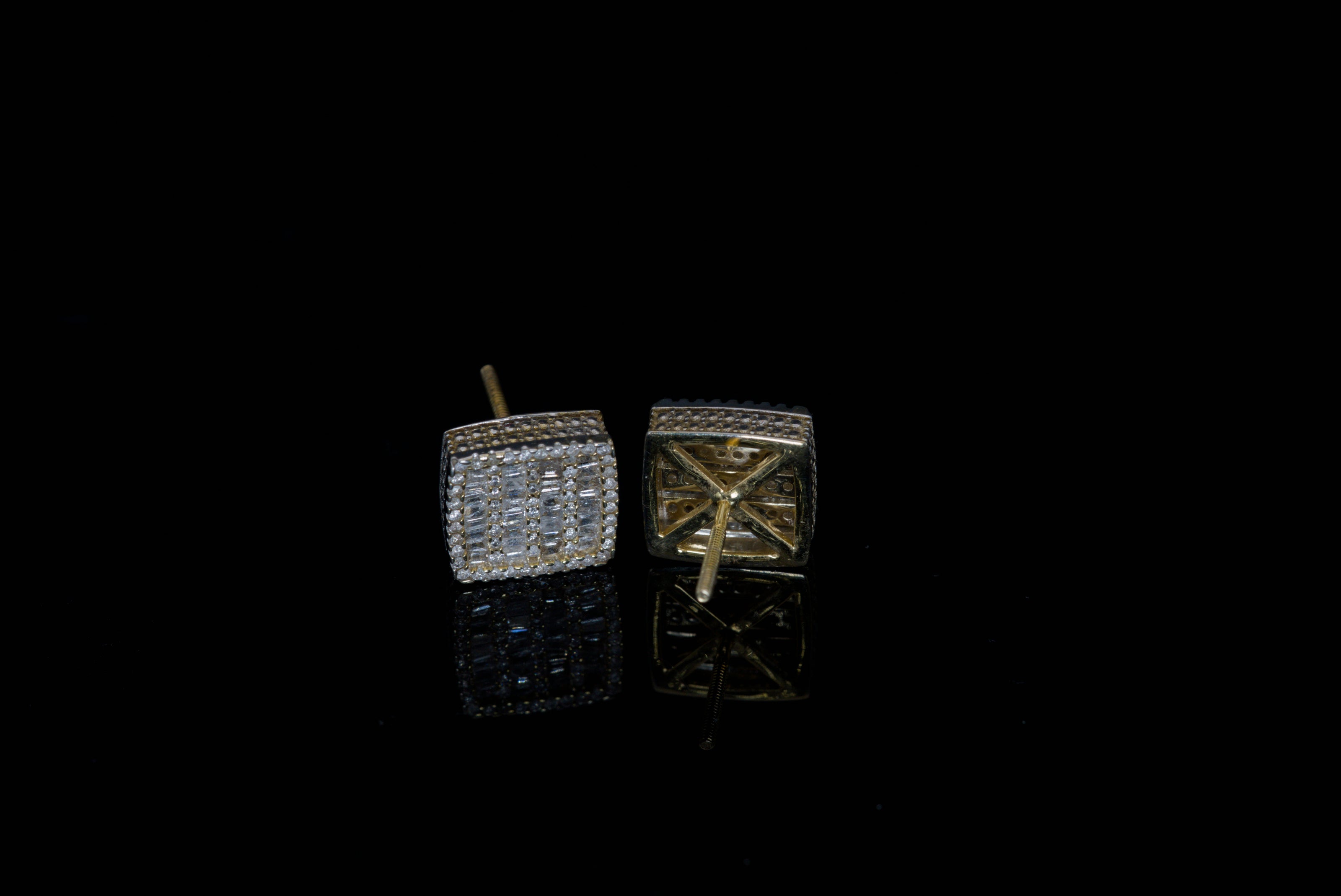Millgrain Field Earrings