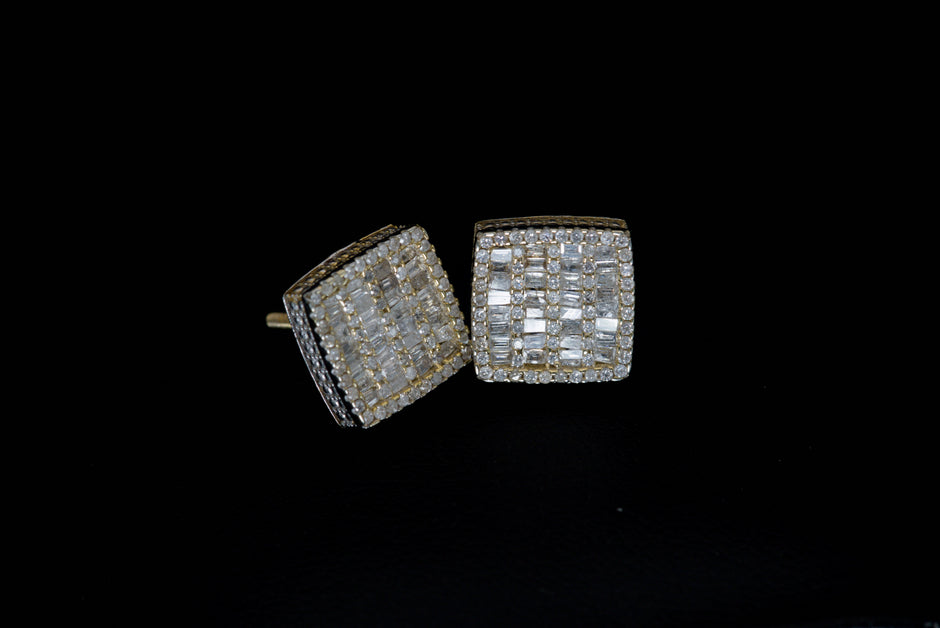 Millgrain Field Earrings