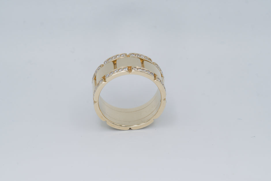 Montre-Anneau | 14k Gold Wrist Watch Ring