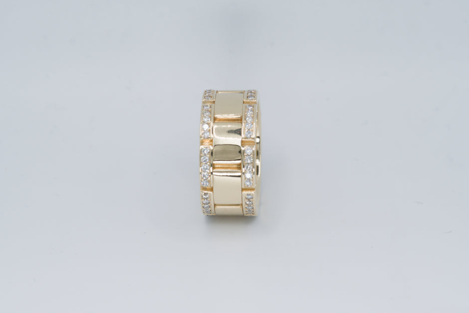 Montre-Anneau | 14k Gold Wrist Watch Ring