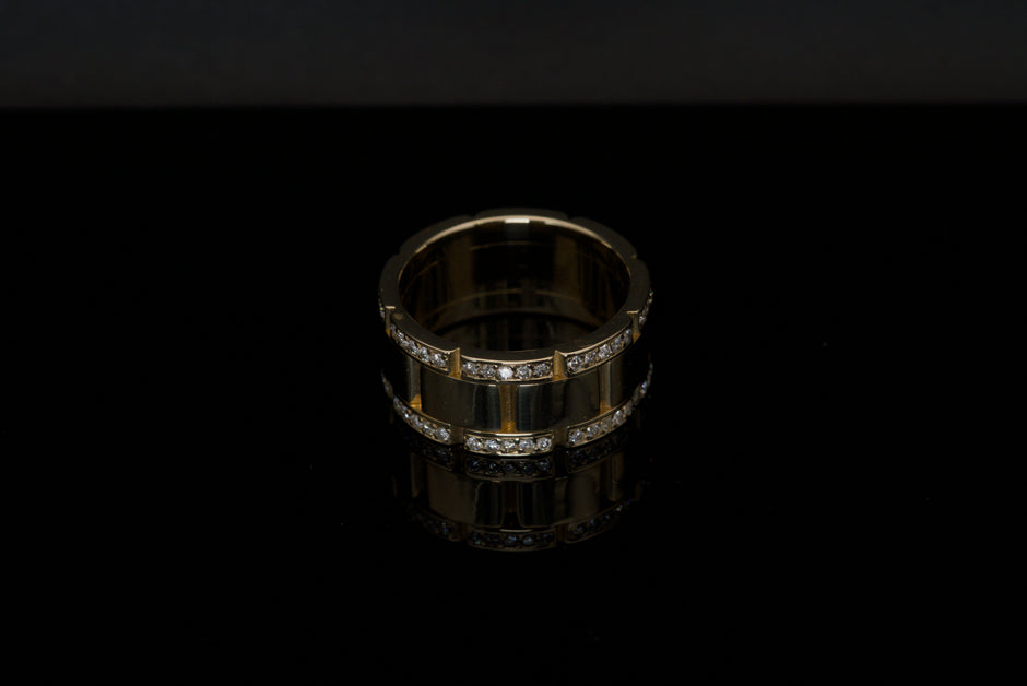 Montre-Anneau | 14k Gold Wrist Watch Ring