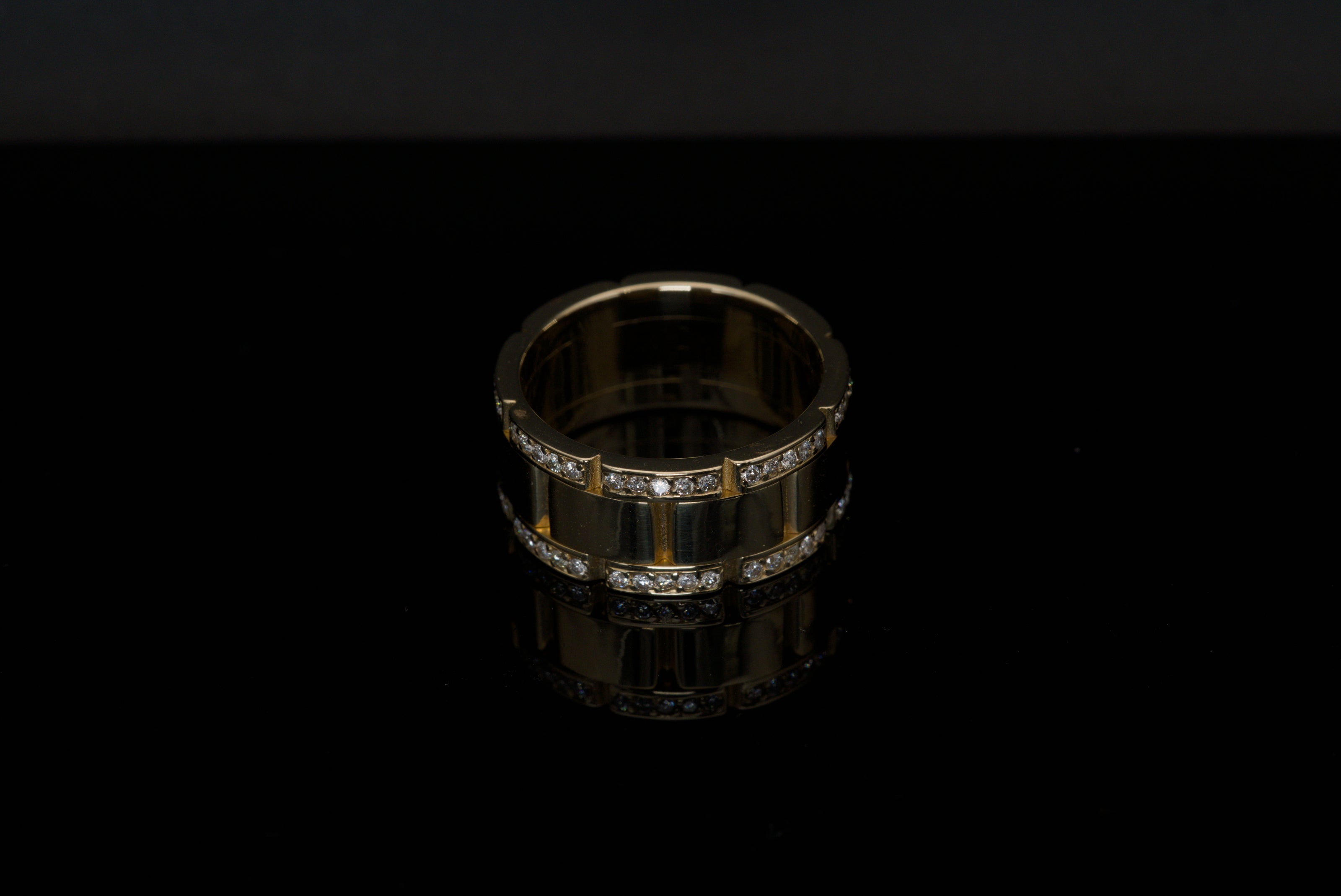 Montre-Anneau | 14k Gold Wrist Watch Ring