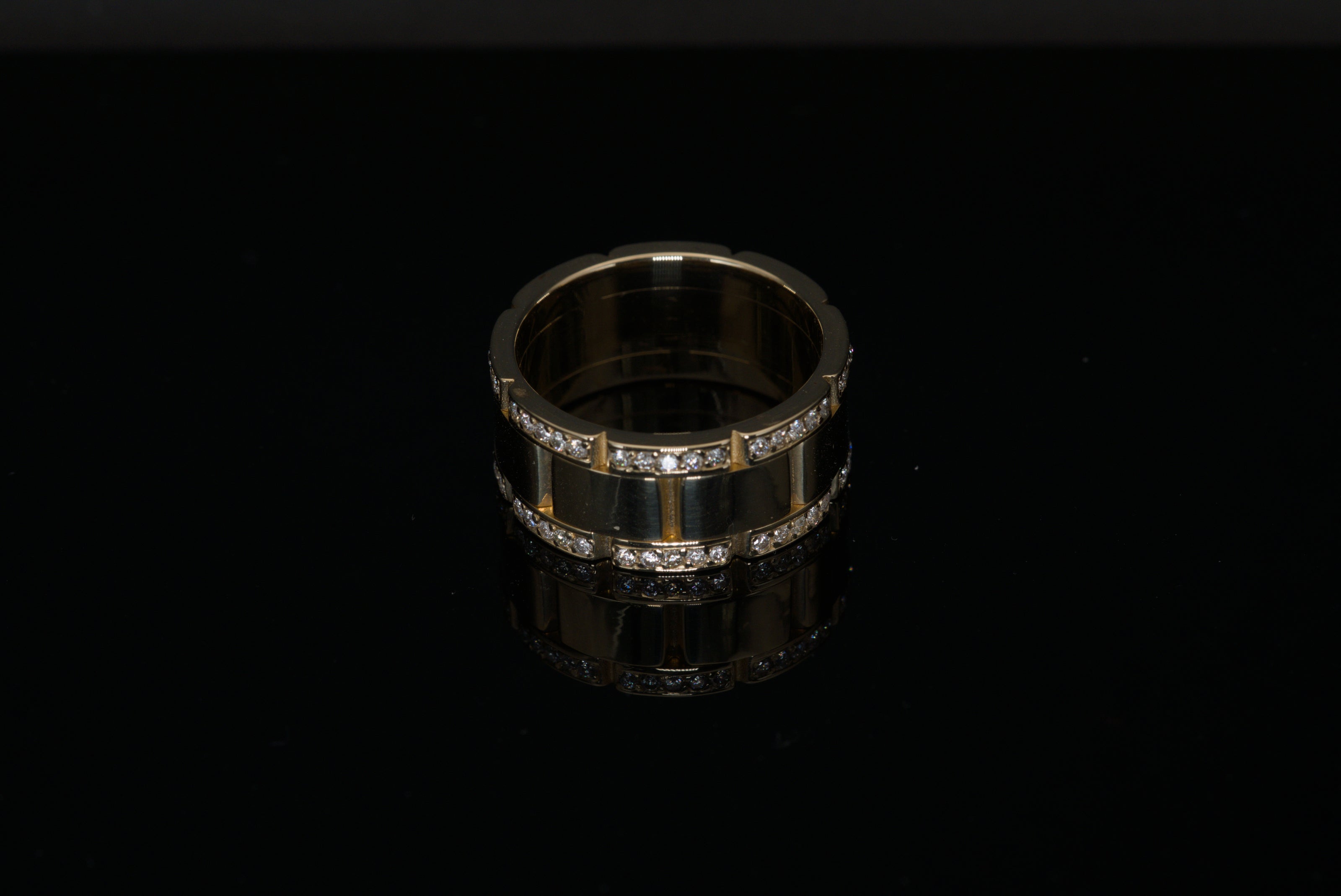 Montre-Anneau | 14k Gold Wrist Watch Ring