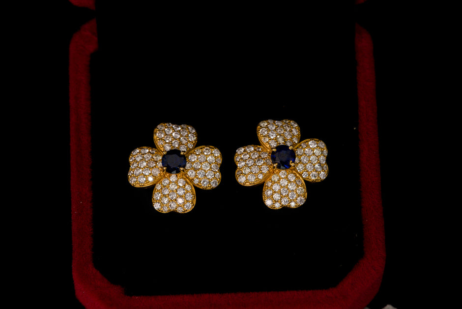 Flower Clover Earrings