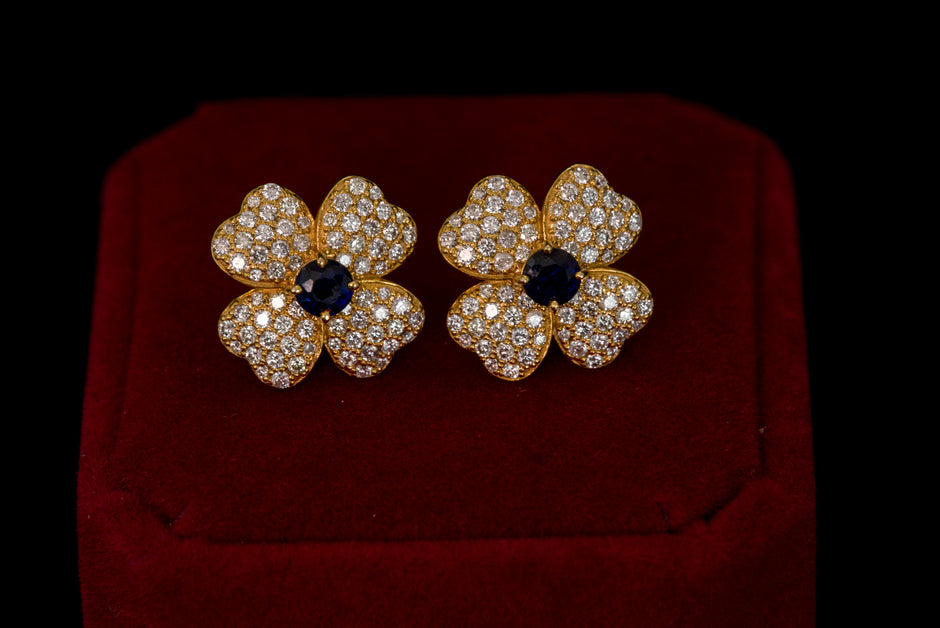 Flower Clover Earrings