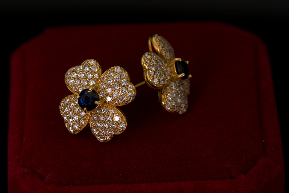 Flower Clover Earrings