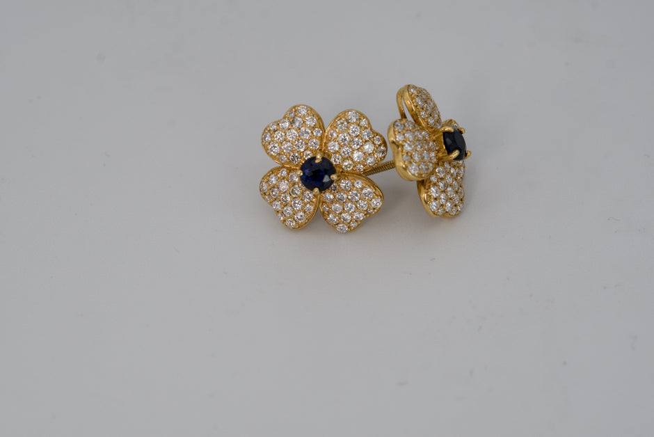 Flower Clover Earrings