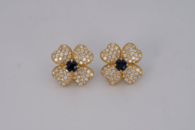 Flower Clover Earrings