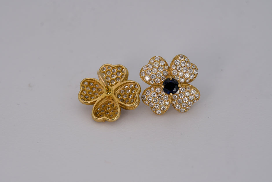 Flower Clover Earrings