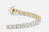 14k White Gold Lab Grown Diamond Round Cut D/VS1 Tennis Bracelet